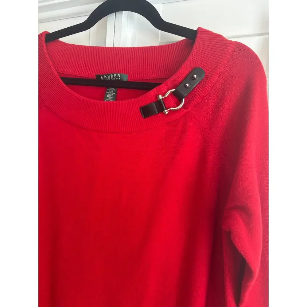 Lauren Ralph Lauren Red Sweater Size 1X